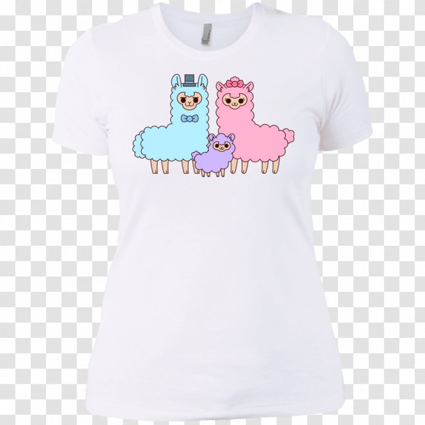 T-shirt Alpaca Textile Sleeve - Family Film - Cotton Clothes Transparent PNG