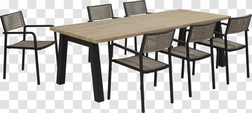 Table 4 Seasons Outdoor B.V. Garden Furniture Chair Anthracite - Wicker - Four Legs Transparent PNG