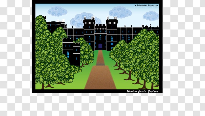 Tree Symmetry Plantation Landscaping Pattern - Green - Windsor Castle Transparent PNG