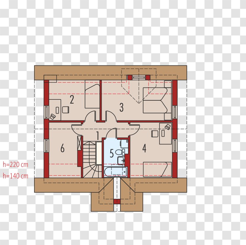 Floor Plan House Bedroom Innenraum Closet - Elevation Transparent PNG