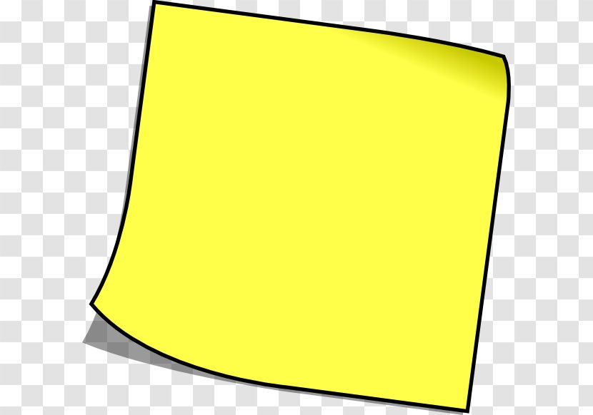 Clip Art Post-it Note Vector Graphics Memorandum - Rectangle - Blank Post It Write Transparent PNG