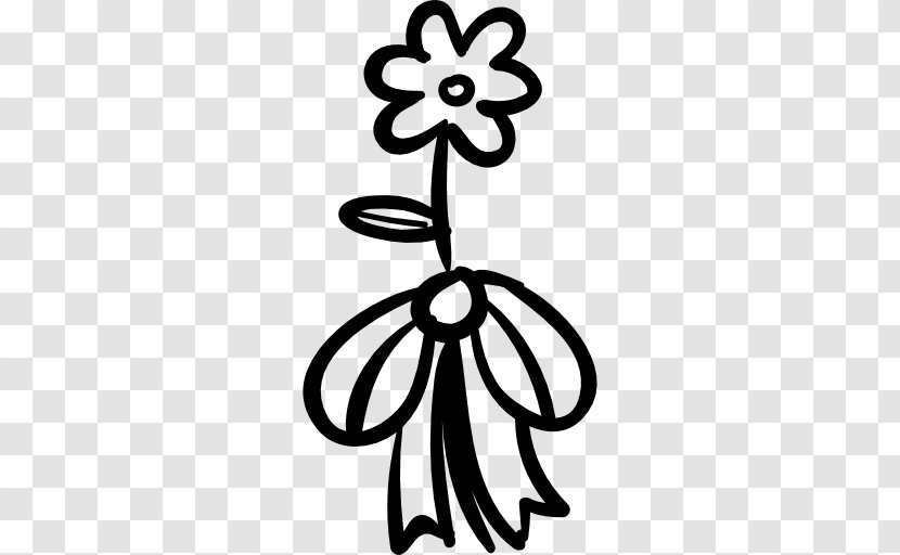 Flower Hand Draw - Flowering Plant Transparent PNG