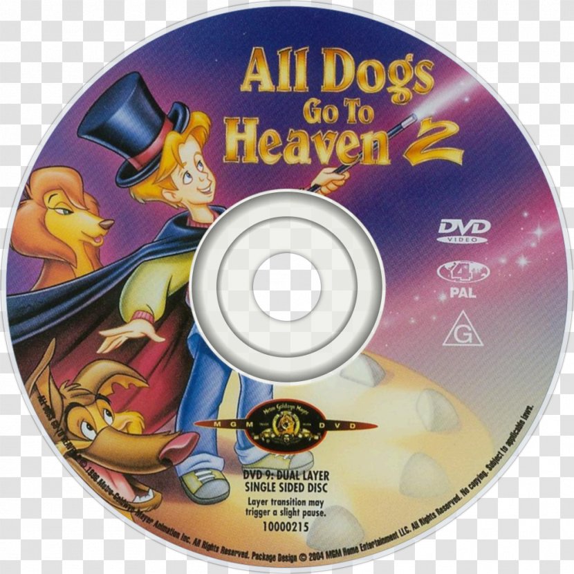 Compact Disc Blu-ray DVD All Dogs Go To Heaven Film - Elit - Dog Car Transparent PNG