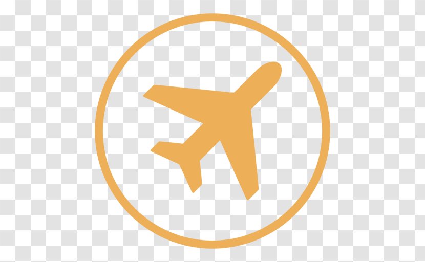 Airplane - Vexel - Orange Transparent PNG