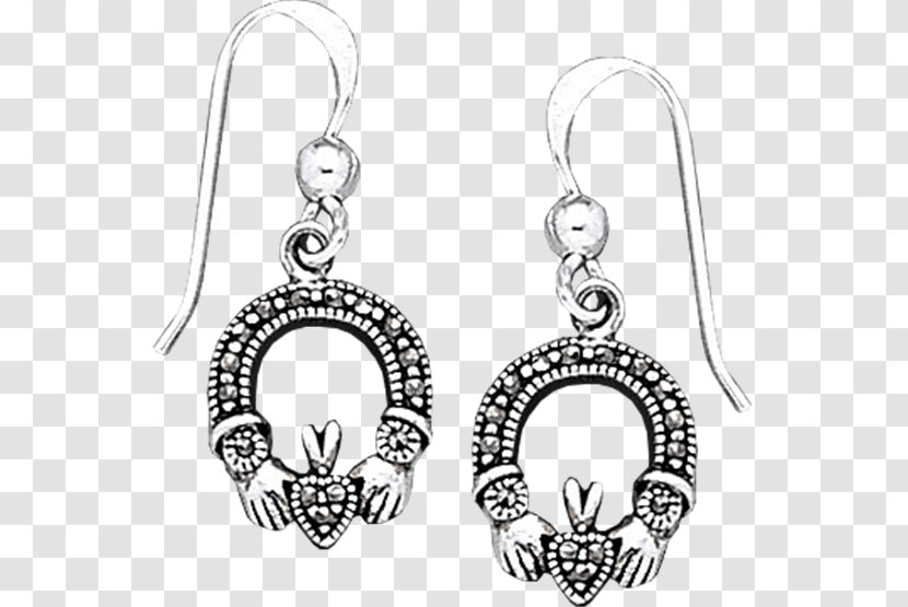 Earring Claddagh Ring Body Jewellery Silver - Jewelry Making Transparent PNG