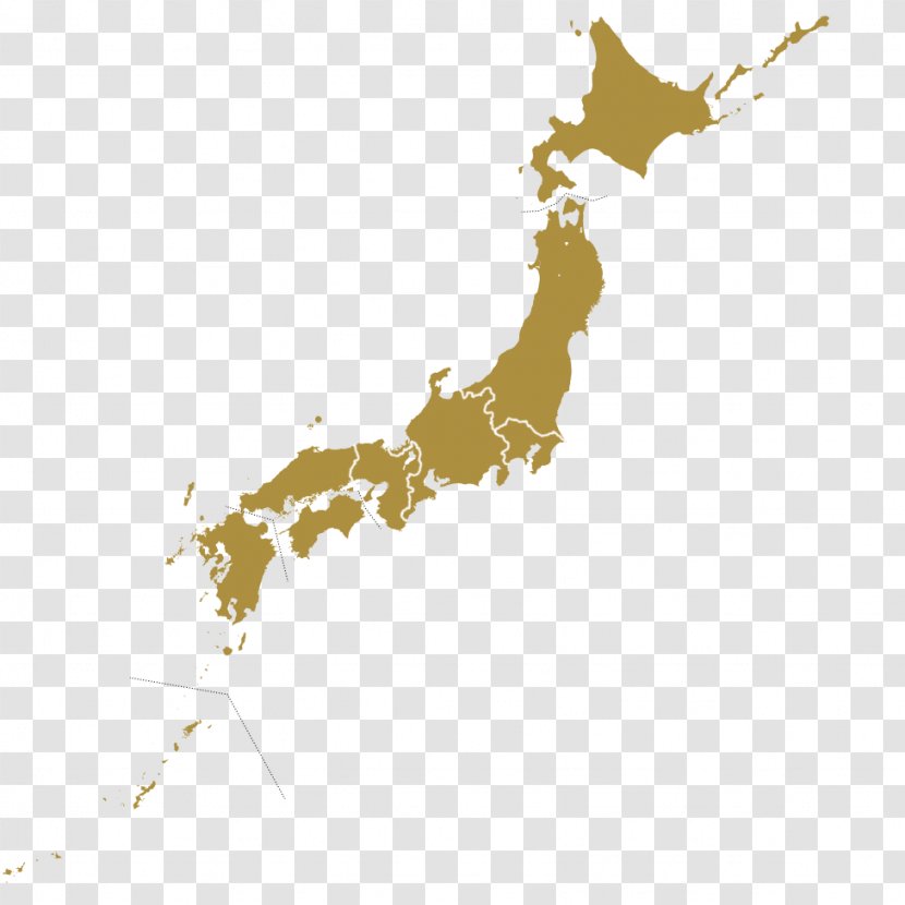 Japan Vector Map - Sightseeing Transparent PNG