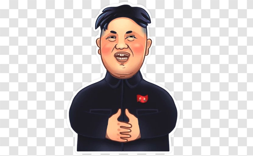 Kim Jong-un North Korea Sticker Telegram Politician - Politics Transparent PNG
