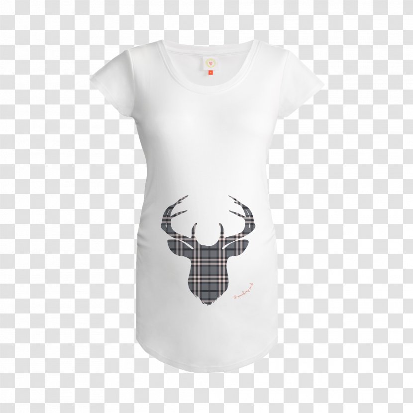 Reindeer Antler T-shirt Pattern Sleeve - Tartan Plaid Transparent PNG