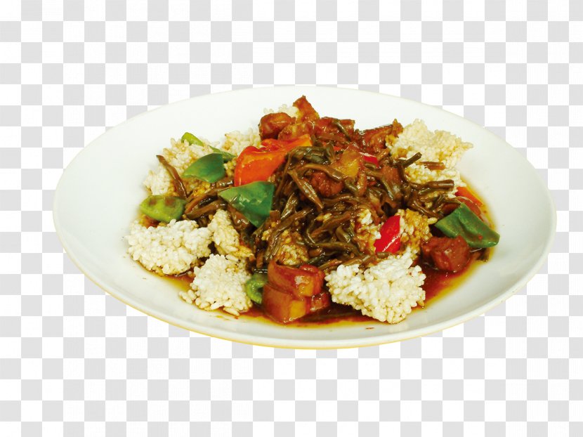 Twice Cooked Pork Carbohydrate Food Fat Recipe - Flower - Crispy Rice Xiangrou Transparent PNG