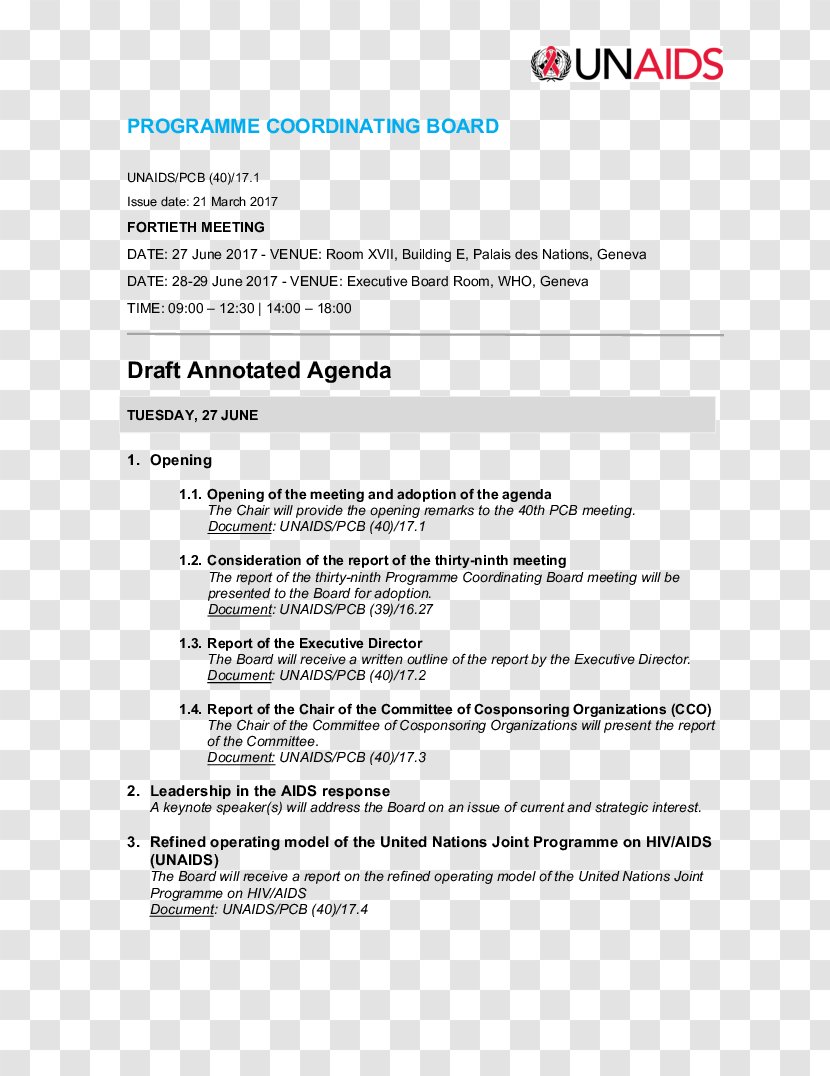 Paper Agenda Template Document Meeting - Nongovernmental Organisation Transparent PNG
