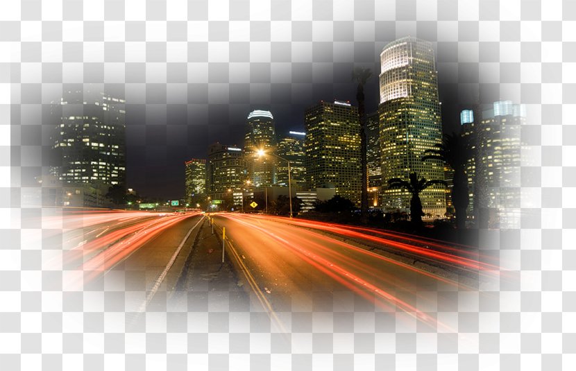 Landscape Photography Desktop Wallpaper Los Angeles - Night Sky - View Transparent PNG