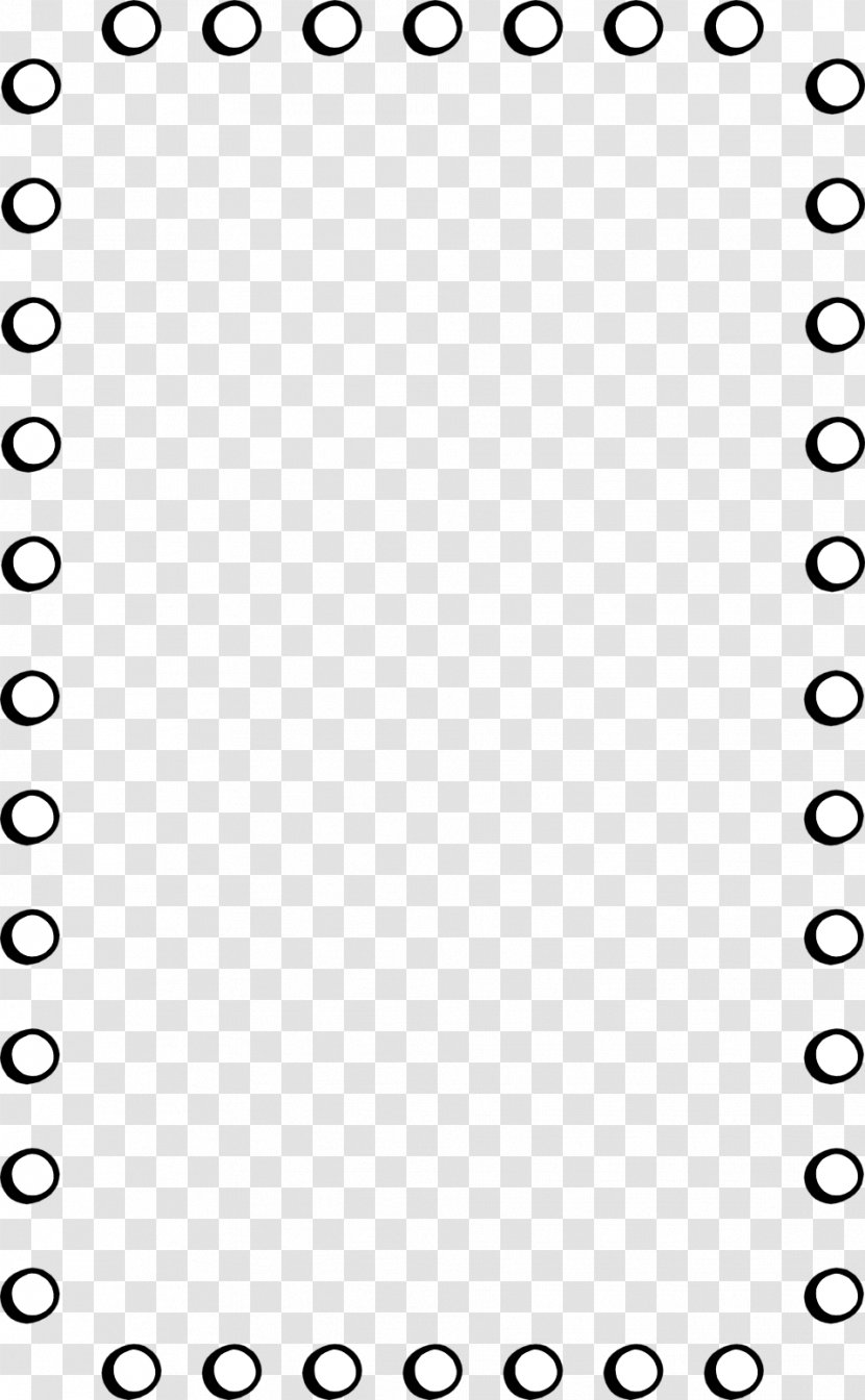Line Black And White Point Angle - Dot Border Cliparts Transparent PNG