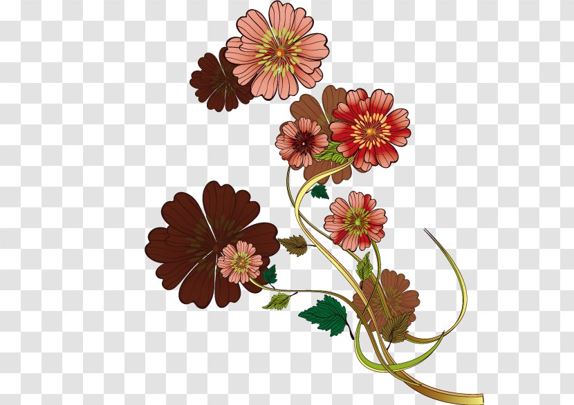 Flower Motif - Bouquet - Vector Flowers Transparent PNG