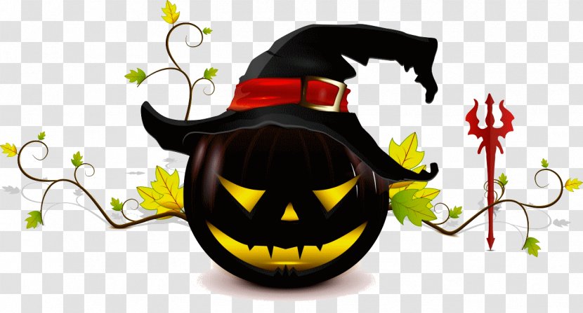 Halloween Witch Pumpkin Desktop Wallpaper - Calabaza - Title Transparent PNG