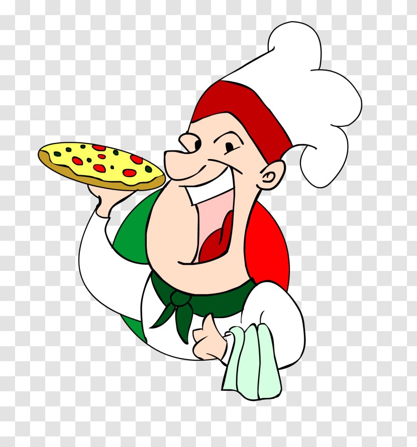 Pizzaiole Pizzaria Santa Claus Restaurant Clip Art - Smile Transparent PNG