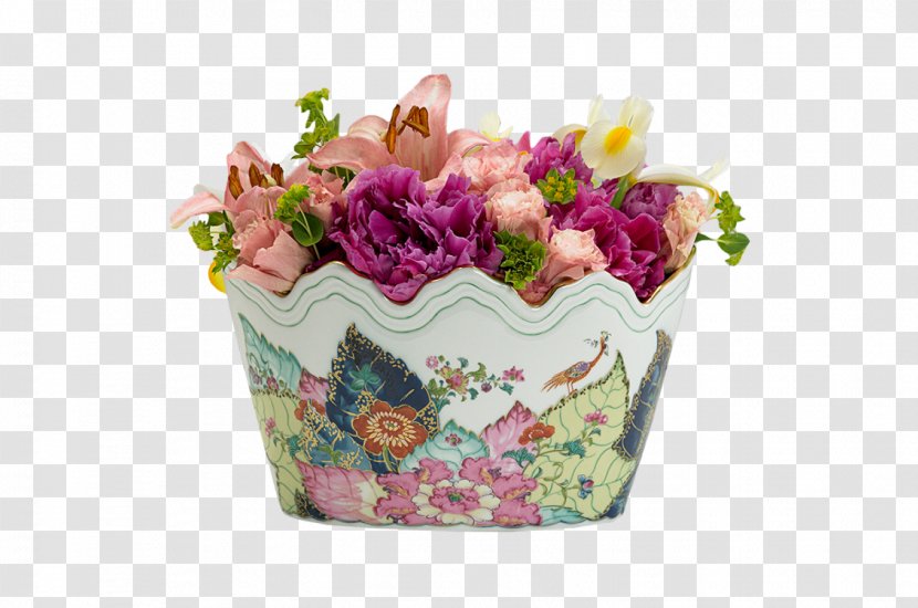 Floral Design Mottahedeh & Company Tobacco Cachepot Cut Flowers - Porcelain - Artificial Flower Transparent PNG