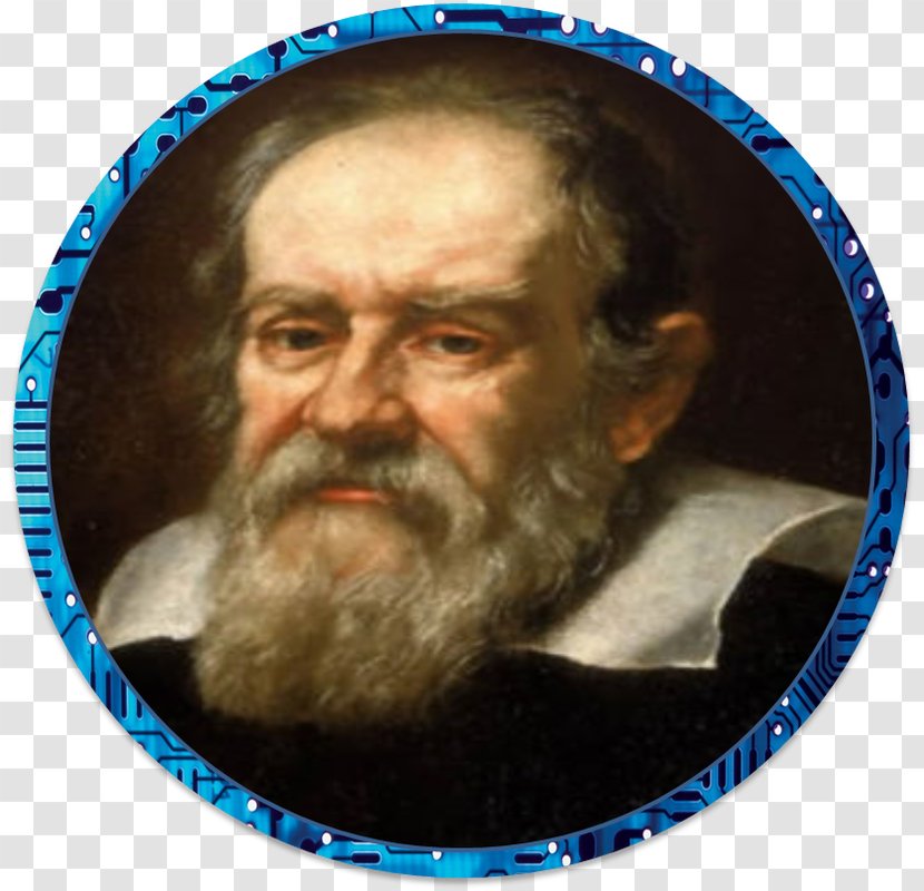 Portrait Of Galileo Galilei Pisa Science Discovery - Beard Transparent PNG