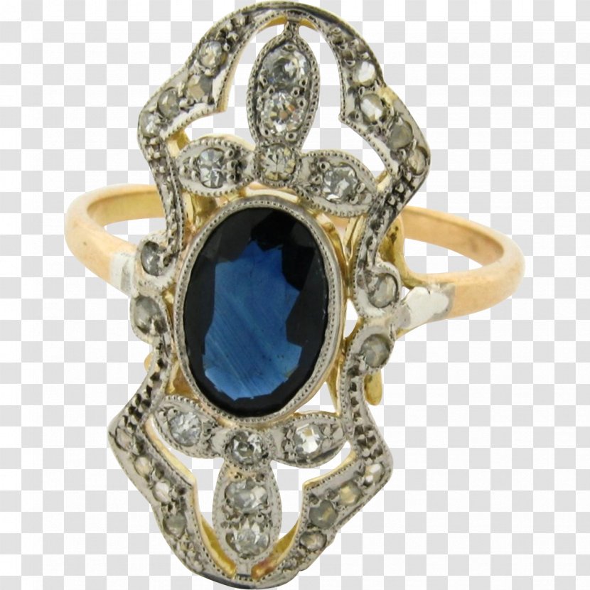 Sapphire Ring Colored Gold Carat Diamond - Fashion Accessory Transparent PNG