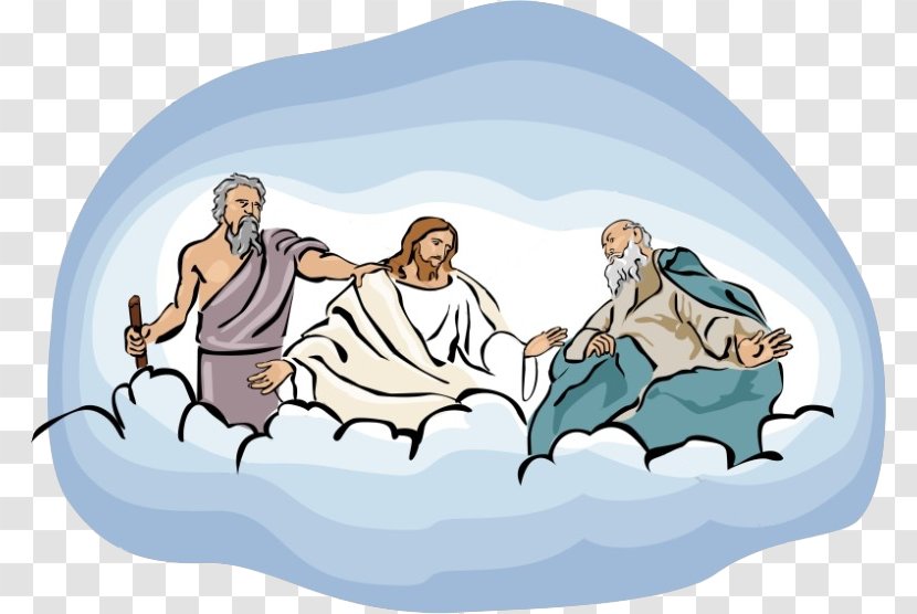 Clip Art Transfiguration Of Jesus Mount Gospel Matthew - Cartoon - God Transparent PNG