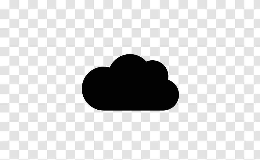 Cloud Computing Symbol - Silhouette - Cloudy Transparent PNG
