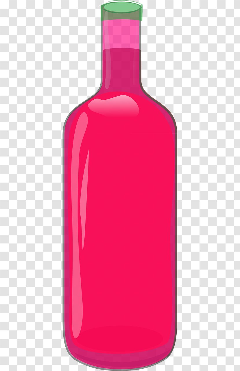 Glass Bottle Wine Rosé Alcoholic Drink - Drinkware Transparent PNG