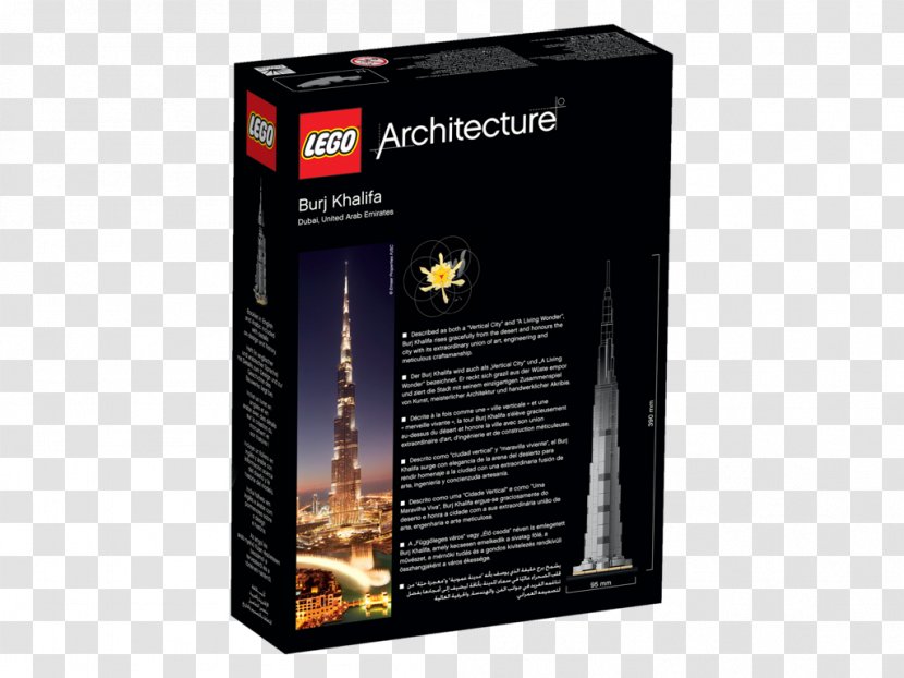 LEGO Architecture 21031 Burj Khalifa Baukasten Building - Frank Lloyd Wright Transparent PNG