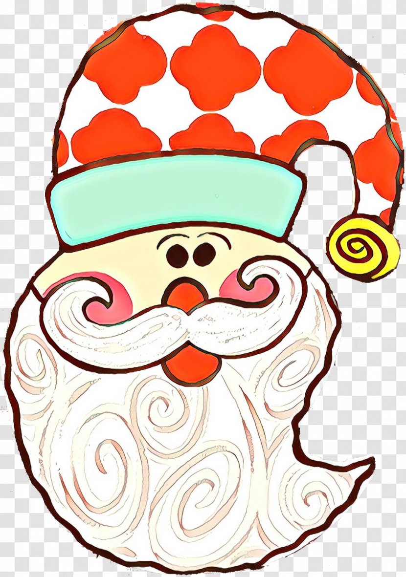 Santa Claus - Door - Line Art Head Transparent PNG