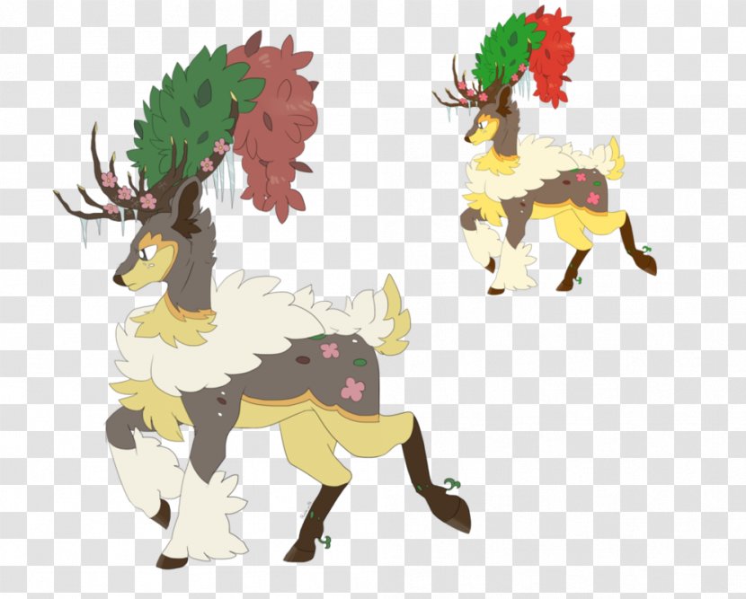 Reindeer Sawsbuck Deerling Drawing Pokémon Sun And Moon - Season Transparent PNG