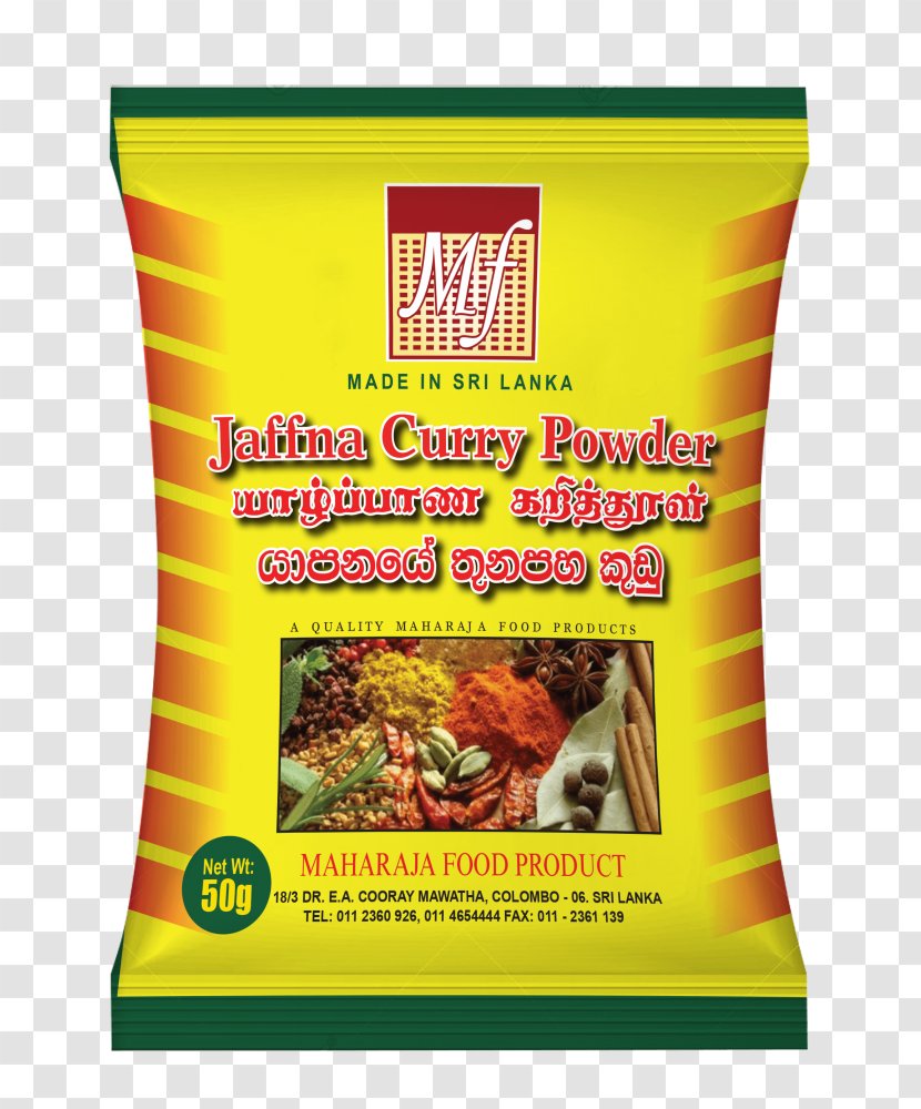 Jaffna Vegetarian Cuisine Sri Lankan Organic Food Maharaja Products - Herbal - Curry Powder Transparent PNG