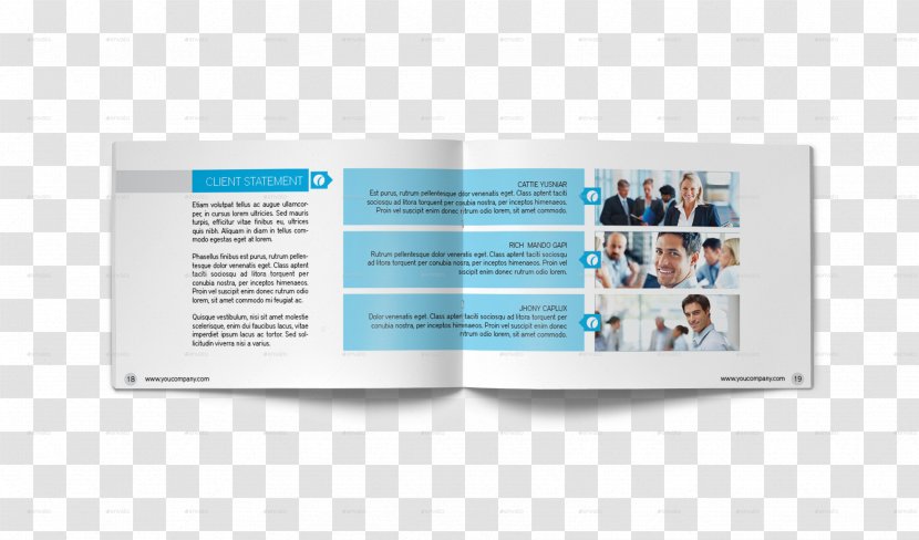 Brochure Business Text - Standard Paper Size - Design Transparent PNG