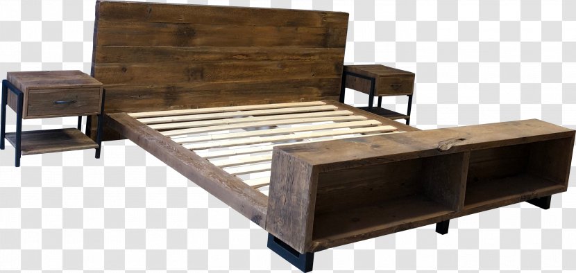 Bed Frame Bedside Tables Platform - Table Transparent PNG