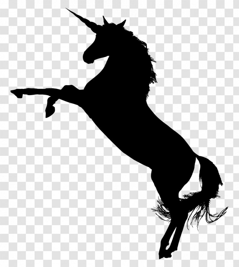 American Paint Horse Arabian Silhouette Clip Art - Fictional Character - Unicorn Transparent PNG