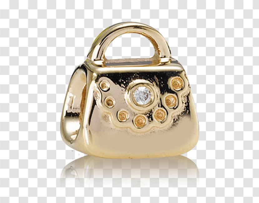 Pandora Charm Bracelet Handbag Jewellery Gold - Ring - Purse Transparent PNG