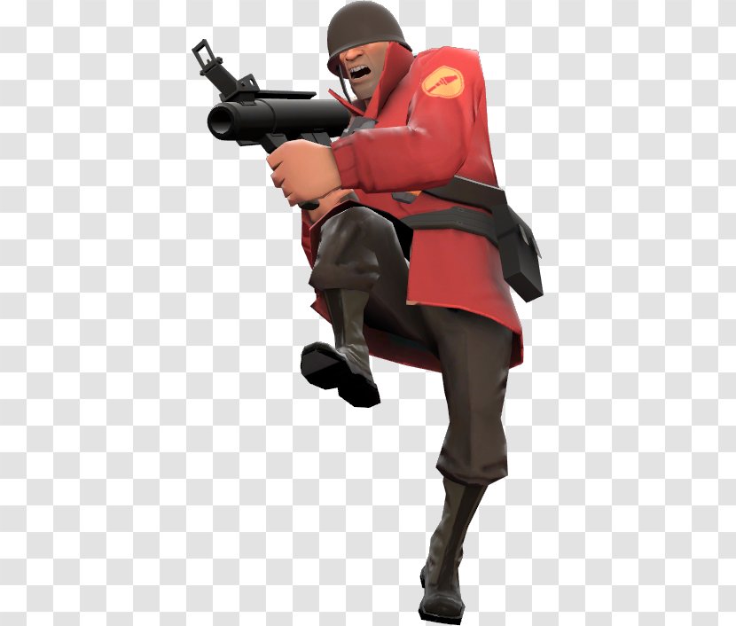 Team Fortress 2 Rocket Jumping Soldier Loadout Launcher - Wiki Transparent PNG