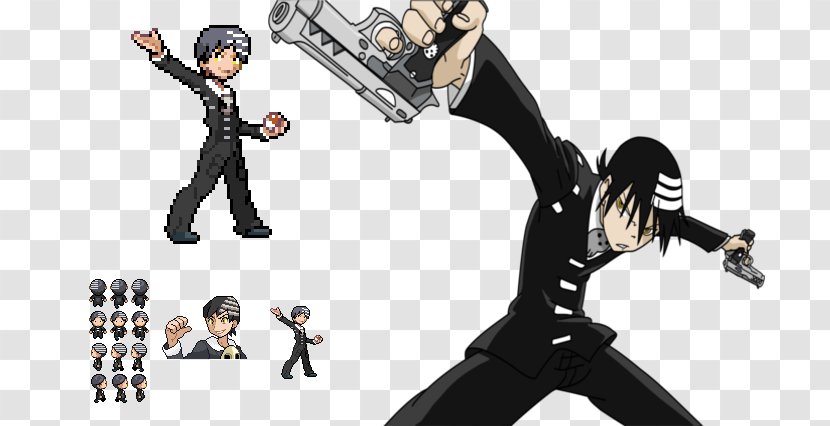 Death The Kid Soul Eater Evans Maka Albarn Sprite - Bones Transparent PNG