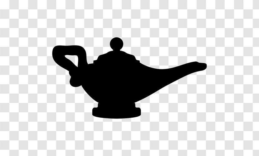 Genie Aladdin Essay - Black And White - Desk Lamp Silhouettes Transparent PNG