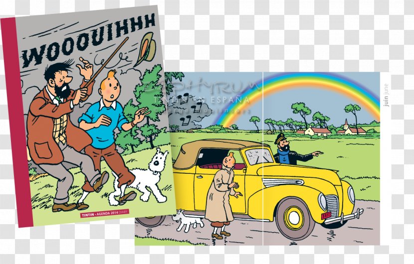 Cartoon Comics The Adventures Of Tintin - Motor Vehicle - Fuk Transparent PNG