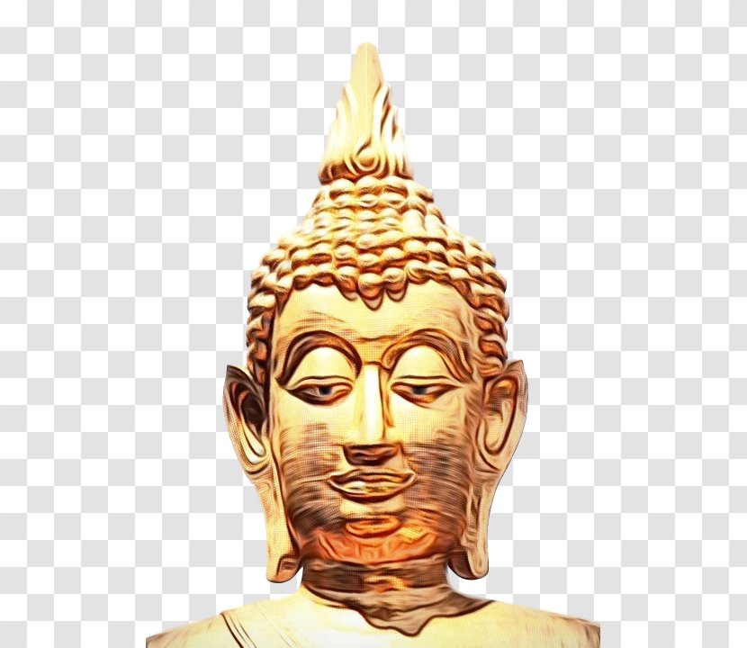 Gautama Buddha Statue Carving Transparent PNG