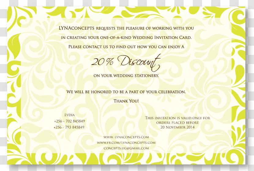 Line Party Font - Supply - Wedding Invitation Card Transparent PNG