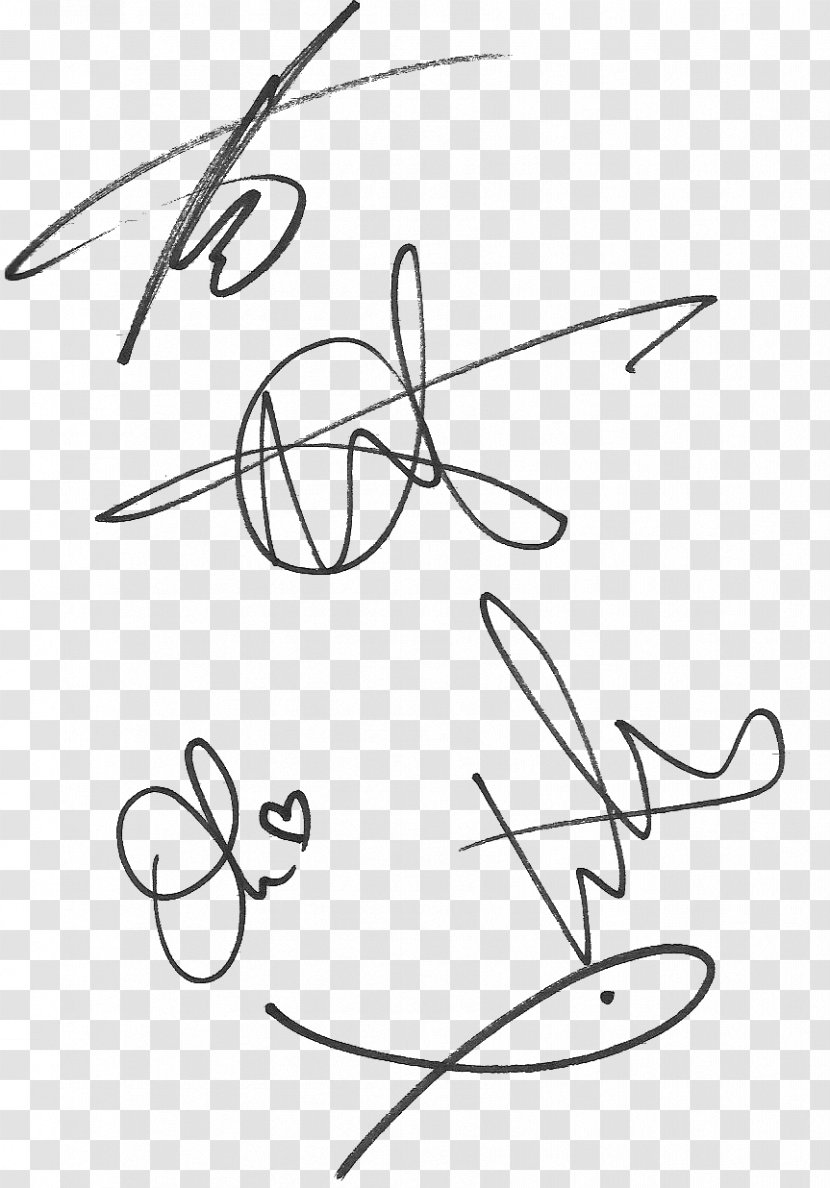 Bring Me The Horizon Autograph Musical Ensemble Signature - Cartoon Transparent PNG