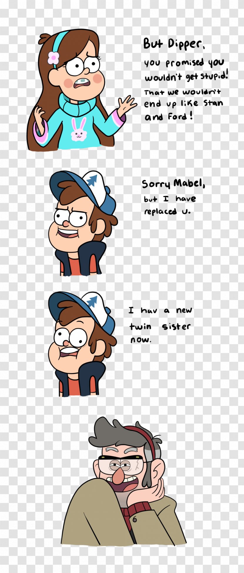 Bill Cipher Grunkle Stan Ford Dipper Pines Mabel - Art Transparent PNG