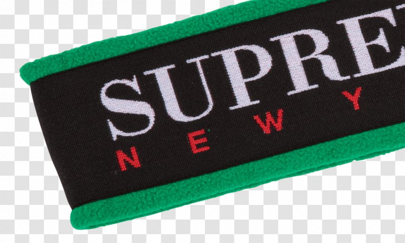 Supreme Fleece Headband Brand Au - Green - Spray Off White Flannel Transparent PNG