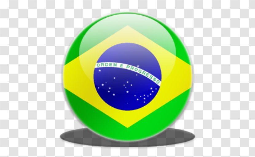 Flag Of Brazil - Sphere Transparent PNG