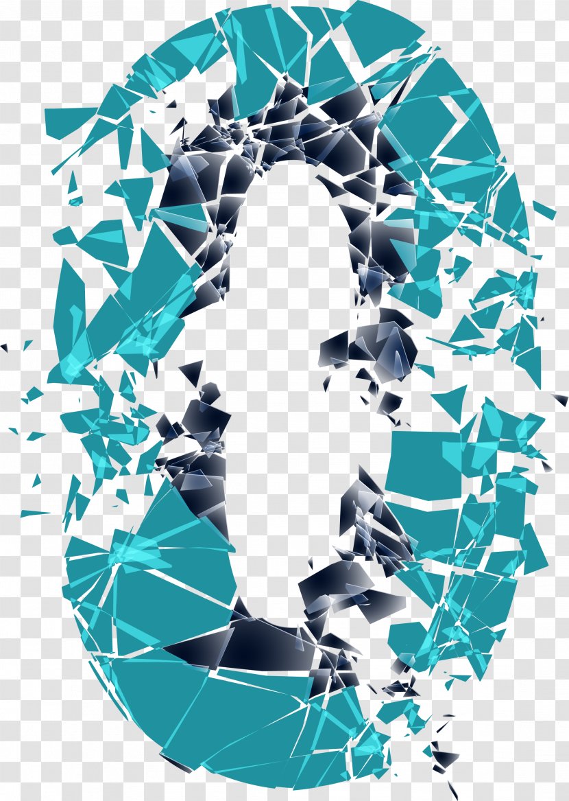 Arabic Numerals 0 Numerical Digit - Pattern - Debris Effect Transparent PNG