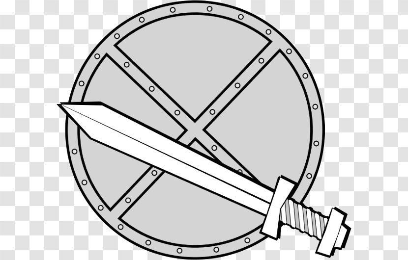 Shield Weapon Sword Clip Art - Gladius Transparent PNG