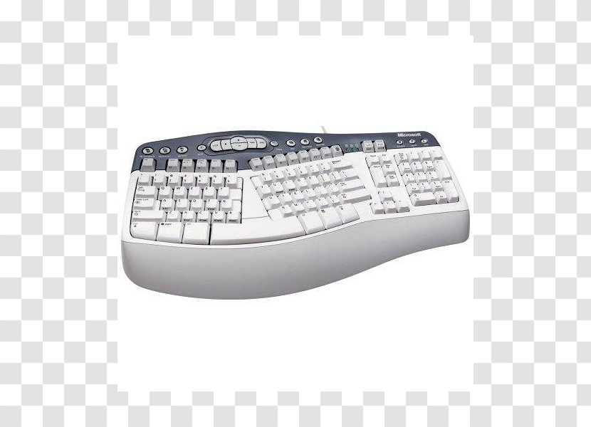 Computer Keyboard Microsoft Natural MultiMedia Numeric Keypads Space Bar Electronics - Input Device Transparent PNG