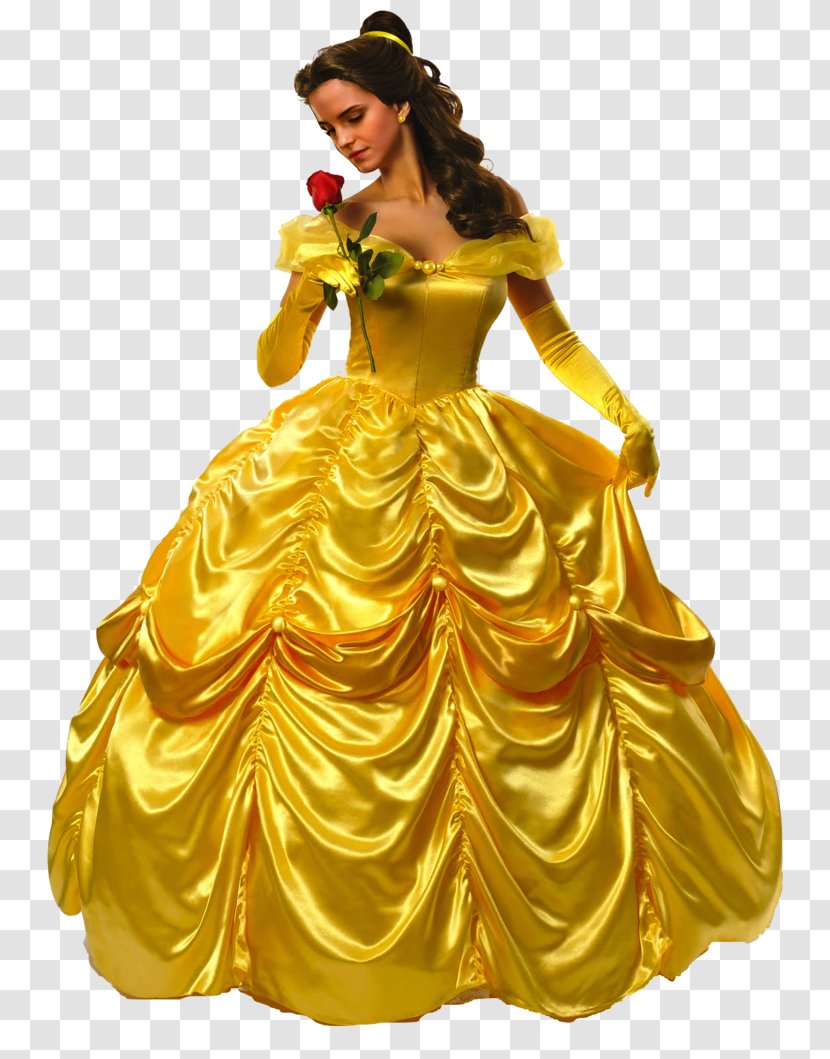 Belle Beast Dress Costume Disney Princess - Bride Wedding Transparent PNG