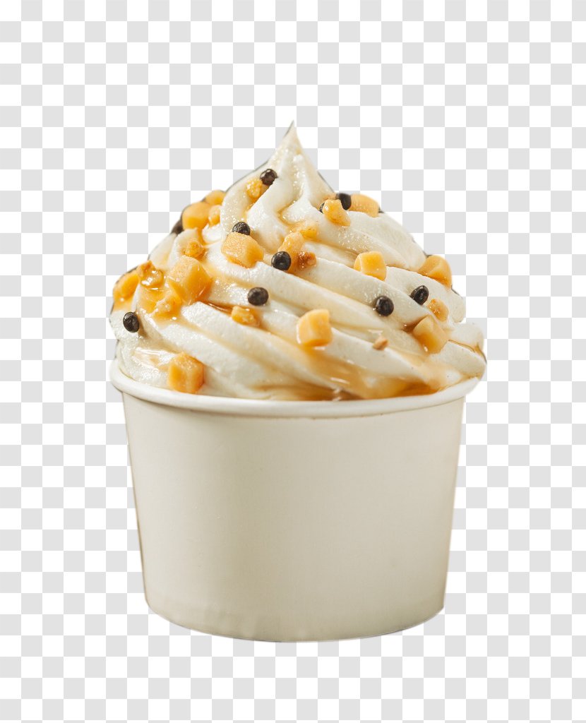 Ice Cream Smoothie Sundae Frozen Yogurt Take-out - Toppings - Mango Transparent PNG
