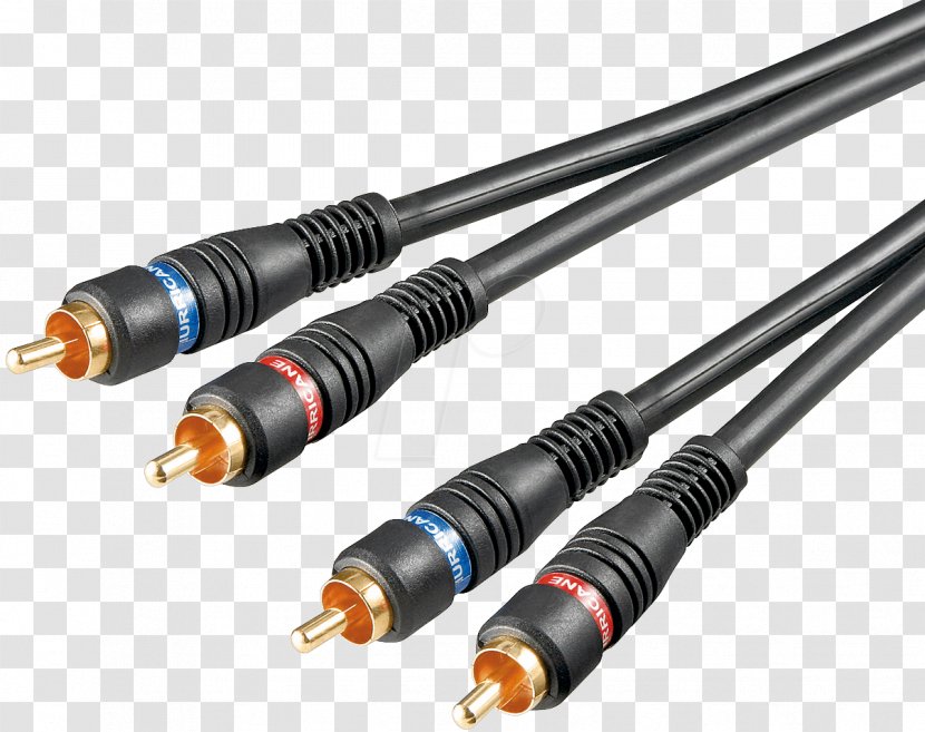 RCA Connector Electrical Cable Cavo Audio - Component Video - Av Receiver Transparent PNG