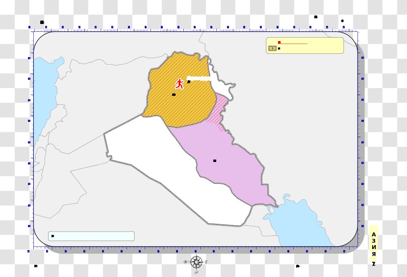 Dhi Qar Governorate Map Governorates Of Iraq Carte Historique Basra - Cartoon Transparent PNG